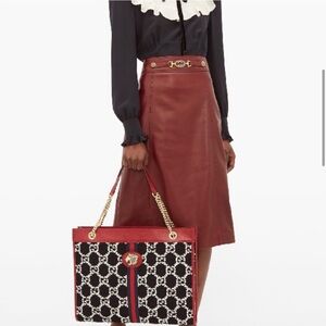 🔥Authentic🔥 GUCCI MULTICOLOR TWEED RAJA LARGE TOTE  Bag